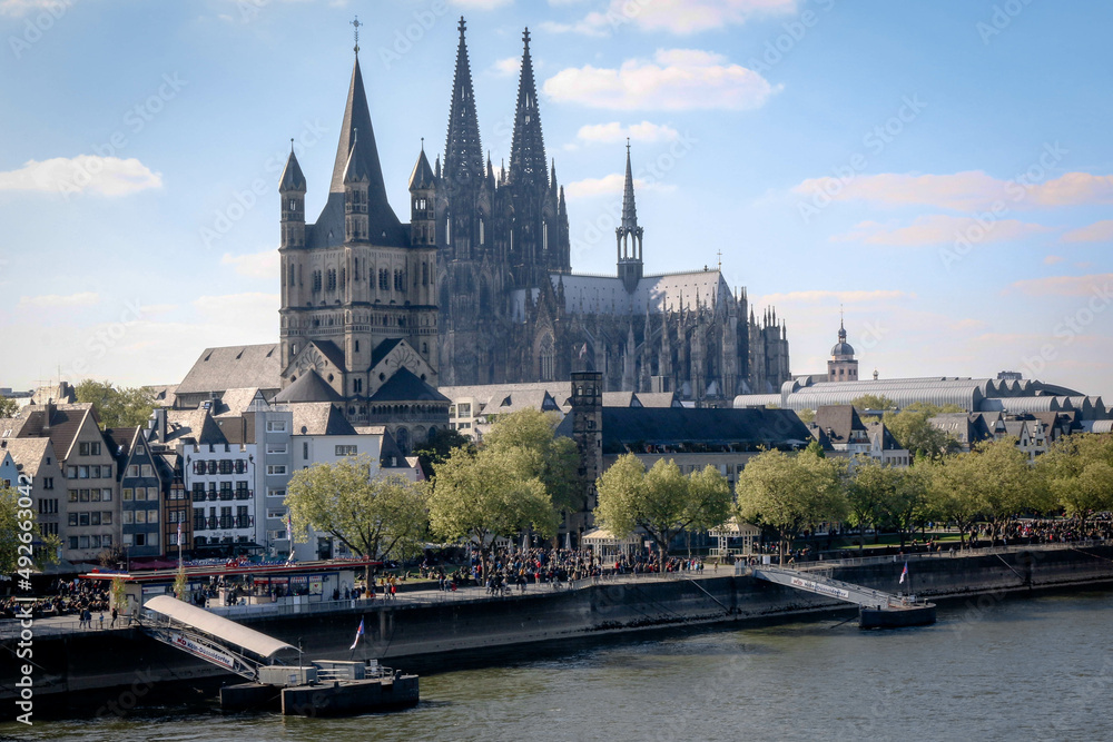 Views of the Old Town in the city of Cologne, Germany