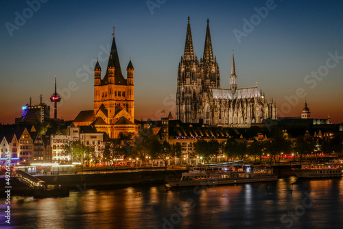 Tableau sur toile Views of the Old Town in the city of Cologne, Germany