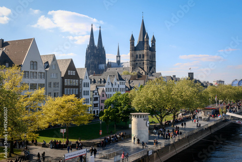 Views of the Old Town in the city of Cologne, Germany