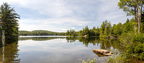 Beautiful landscape view of Smith Pond, New Hampshire, USA