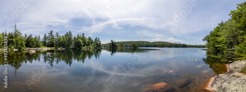 Beautiful landscape view of Smith Pond, New Hampshire, USA