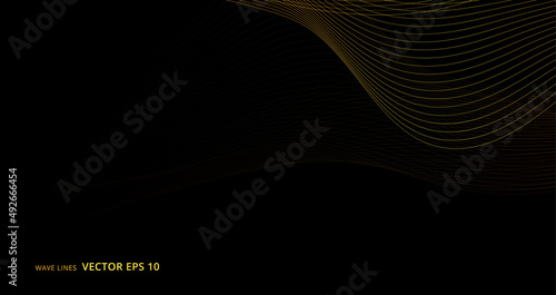 Abstract wavy background with futuristic line, wave banner concept.