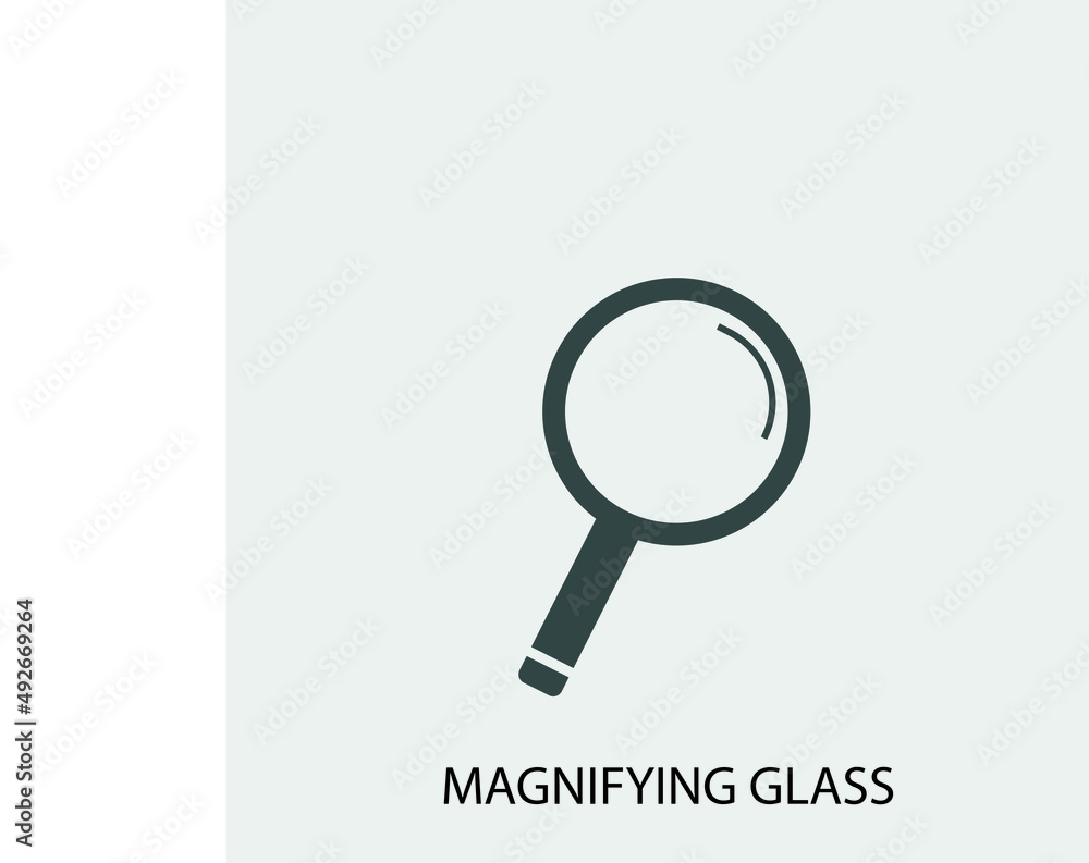 search glass vector icon illustration sign search glass vector icon illustration sign