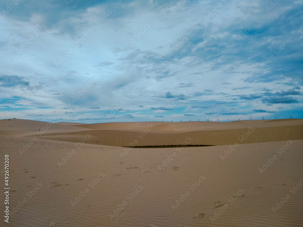 Region known as Morro Branco, now called Lençóis Piauienses. Place beautiful dunes and ponds formed by rainwater.