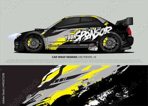 car graphic background vector. abstract lines vector with modern camouflage design concept  for truck and vehicles graphics vinyl wrap  