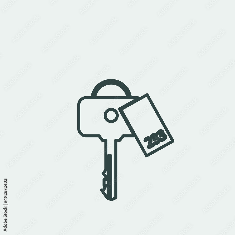 key vector icon illustration sign 