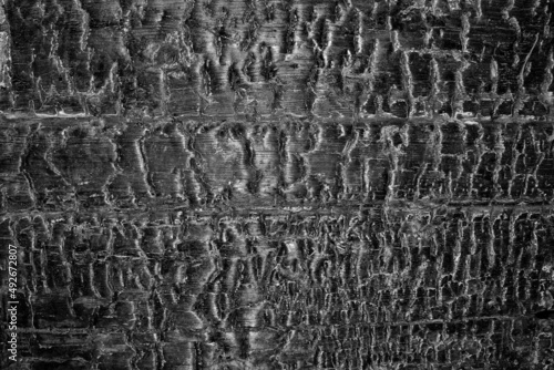 Dark black burnt hardwood surface wooden board texture