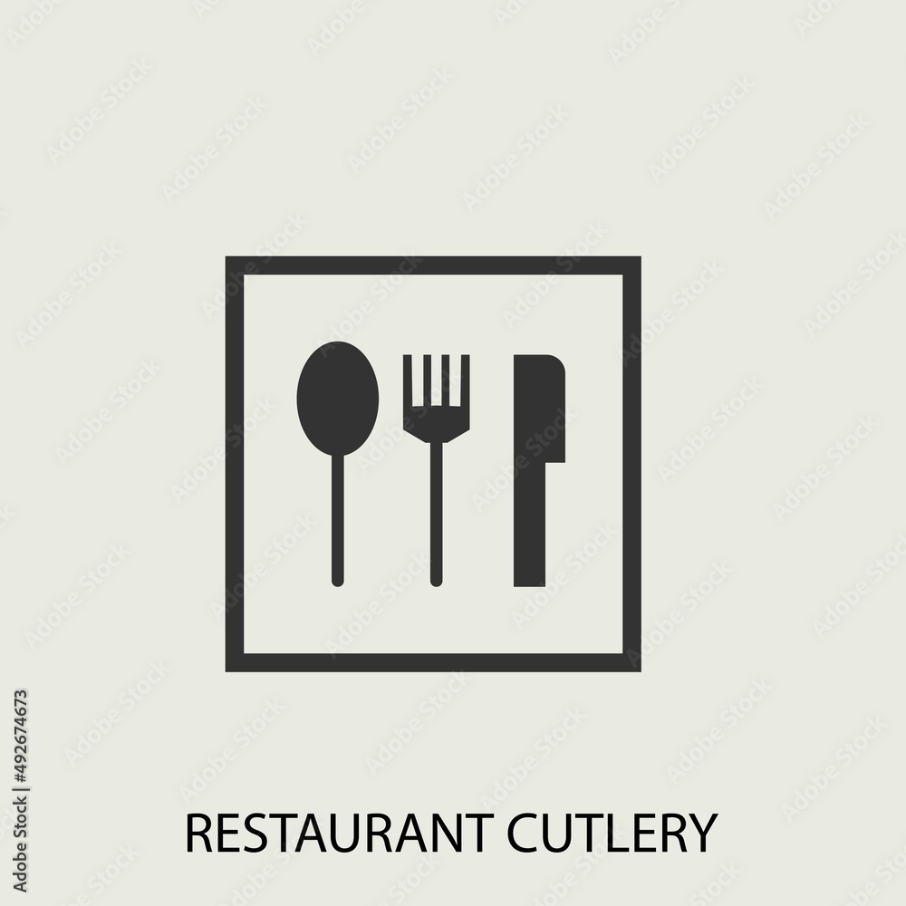 restaurant vector icon illustration sign restaurant vector icon illustration sign