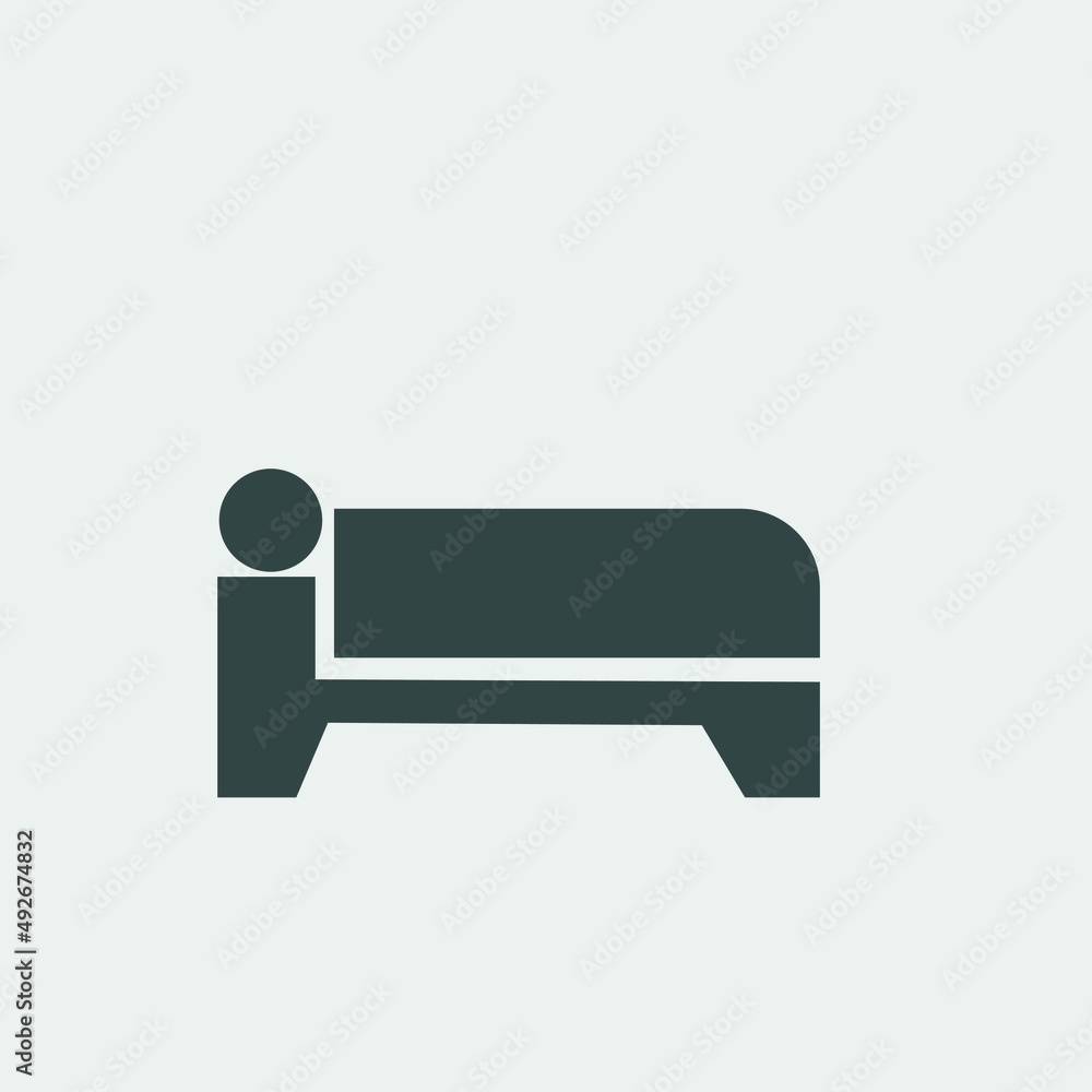 sleeping vector icon illustration sign sleeping vector icon illustration sign