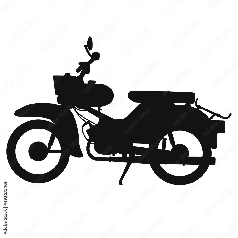 simson star moped Stock Vector