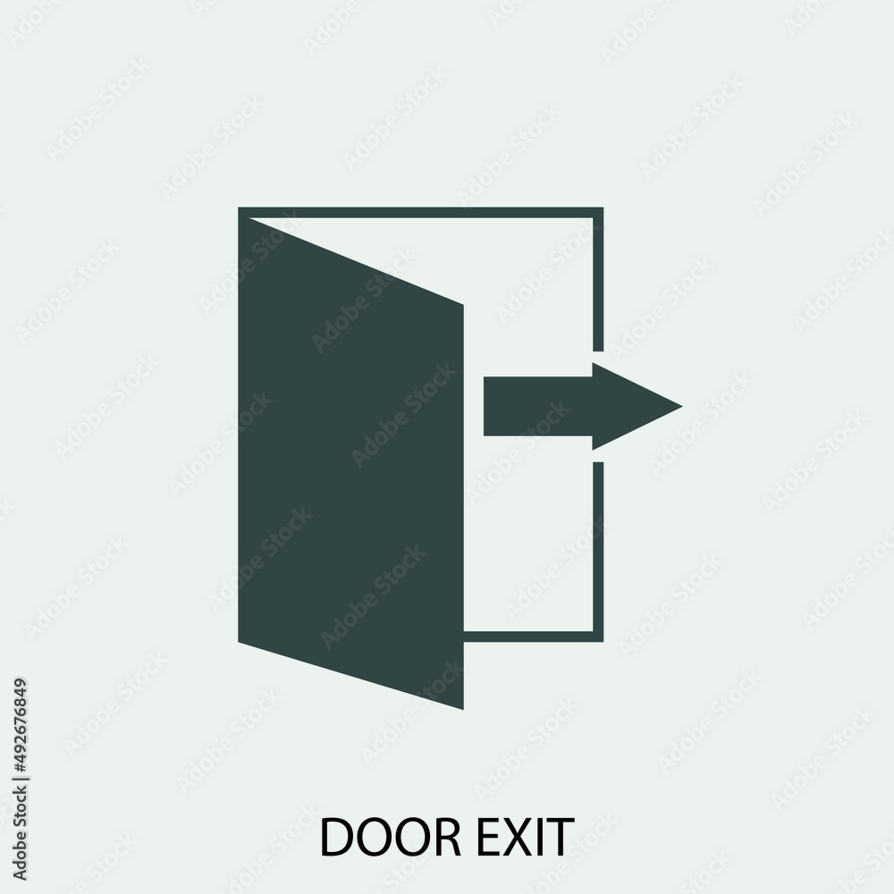 door vector icon illustration sign door vector icon illustration sign