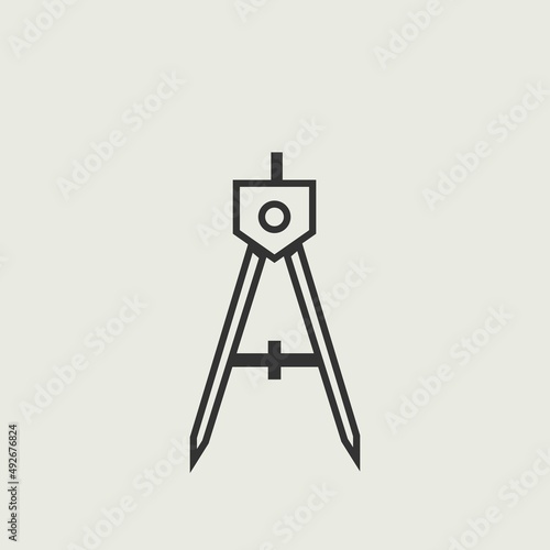 compass vector icon illustration sign 