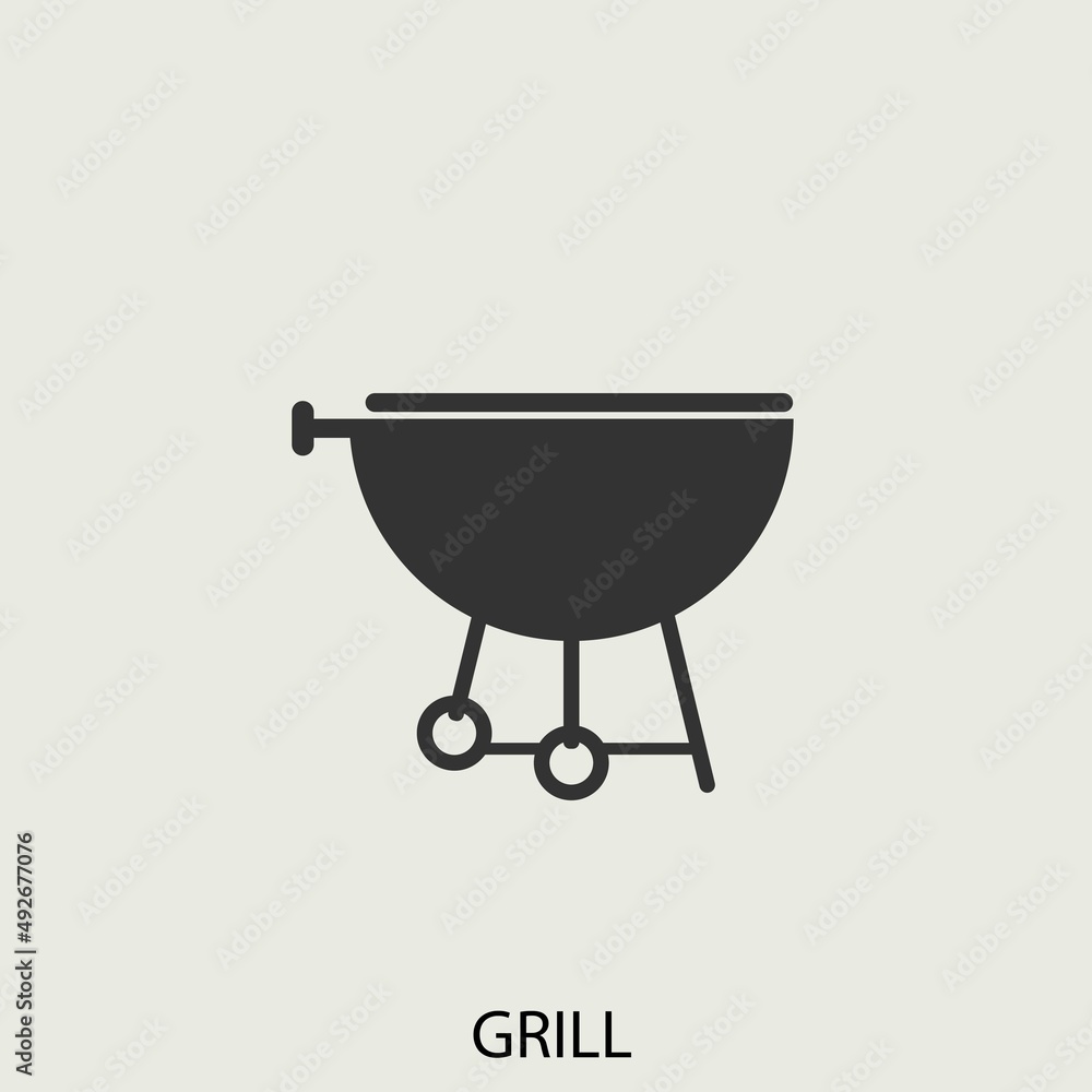 grill vector icon illustration sign 