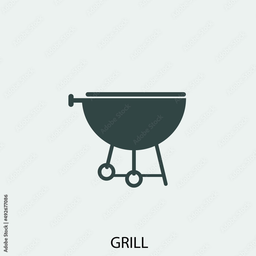 grill vector icon illustration sign grill vector icon illustration sign