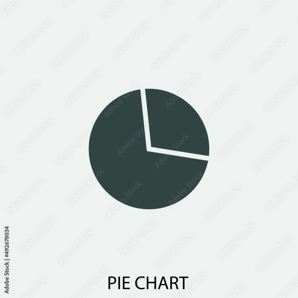 pie chart vector icon illustration sign pie chart vector icon illustration sign
