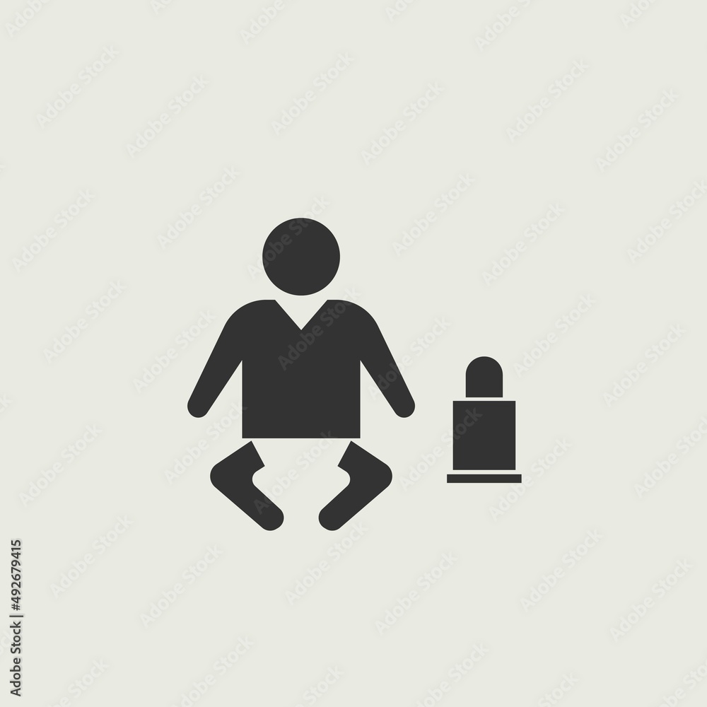 baby vector icon illustration sign baby vector icon illustration sign