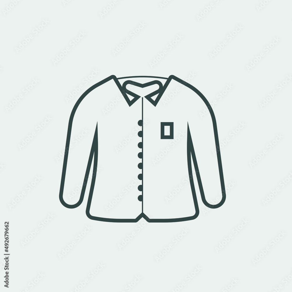 chemise vector icon illustration sign chemise vector icon illustration sign