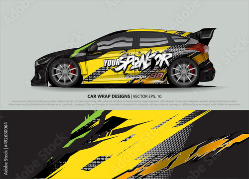 car graphic background vector. abstract lines vector with modern camouflage design concept  for truck and vehicles graphics vinyl wrap 