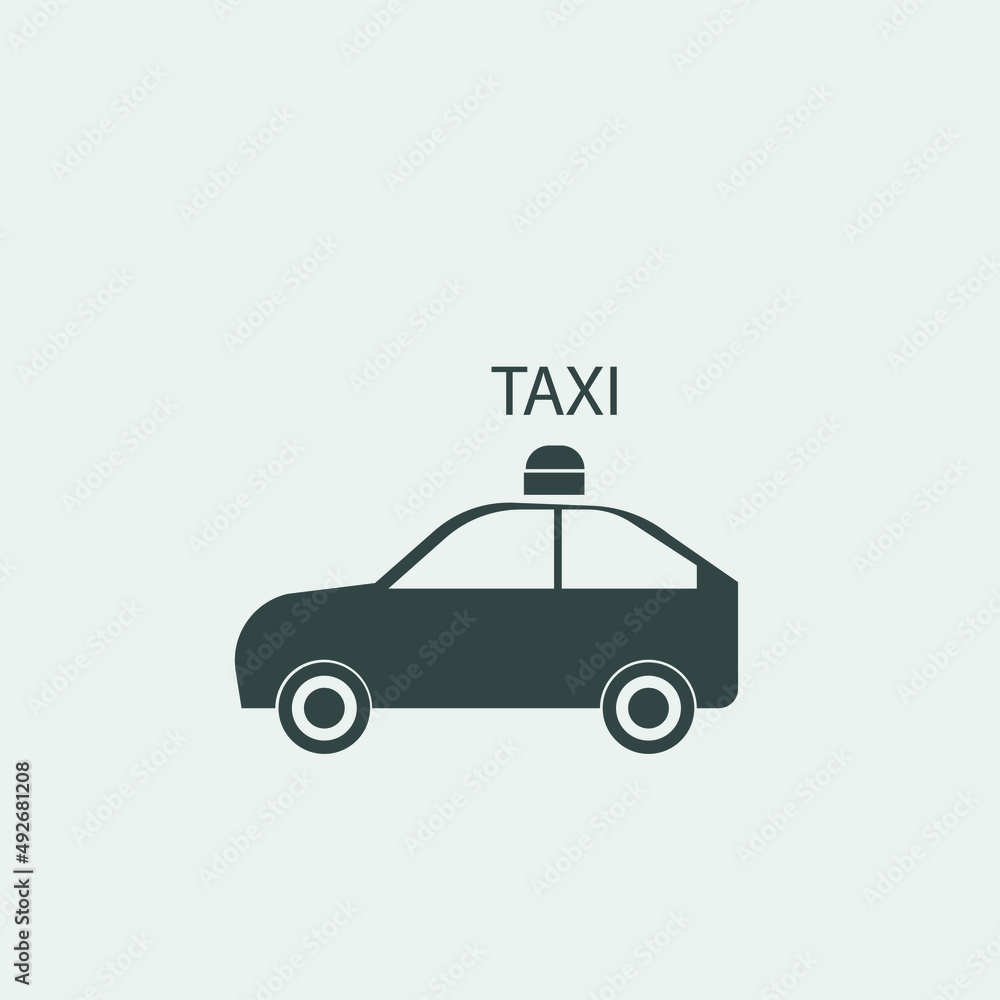 Fototapeta premium taxi vector icon illustration sign 