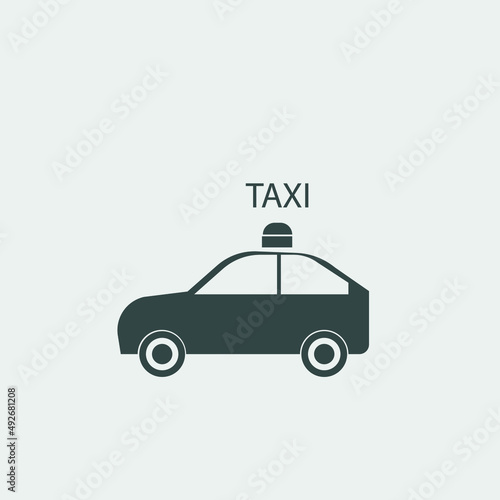 taxi vector icon illustration sign 