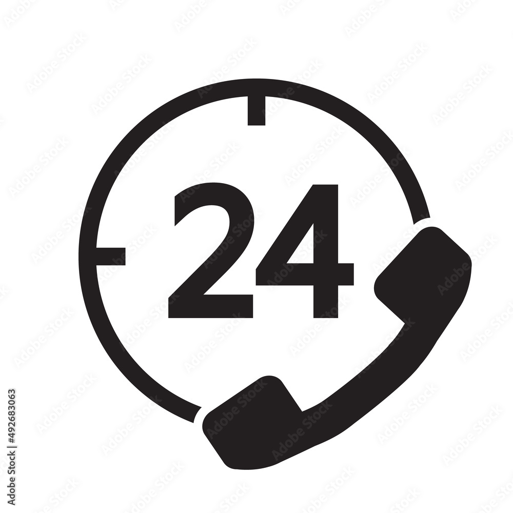 customer service phone icon, 24-hour service customer service phone icon, 24-hour service