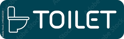 Toilet sign. Simple vector illustration.