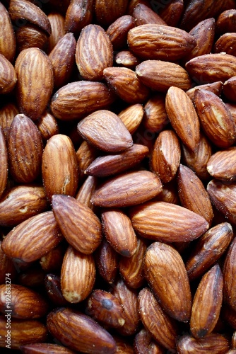 close up of almonds