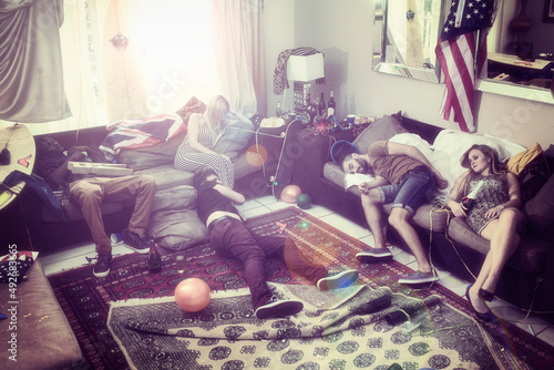 Photography They went too hard. Real party of guys and girls getting drunk.