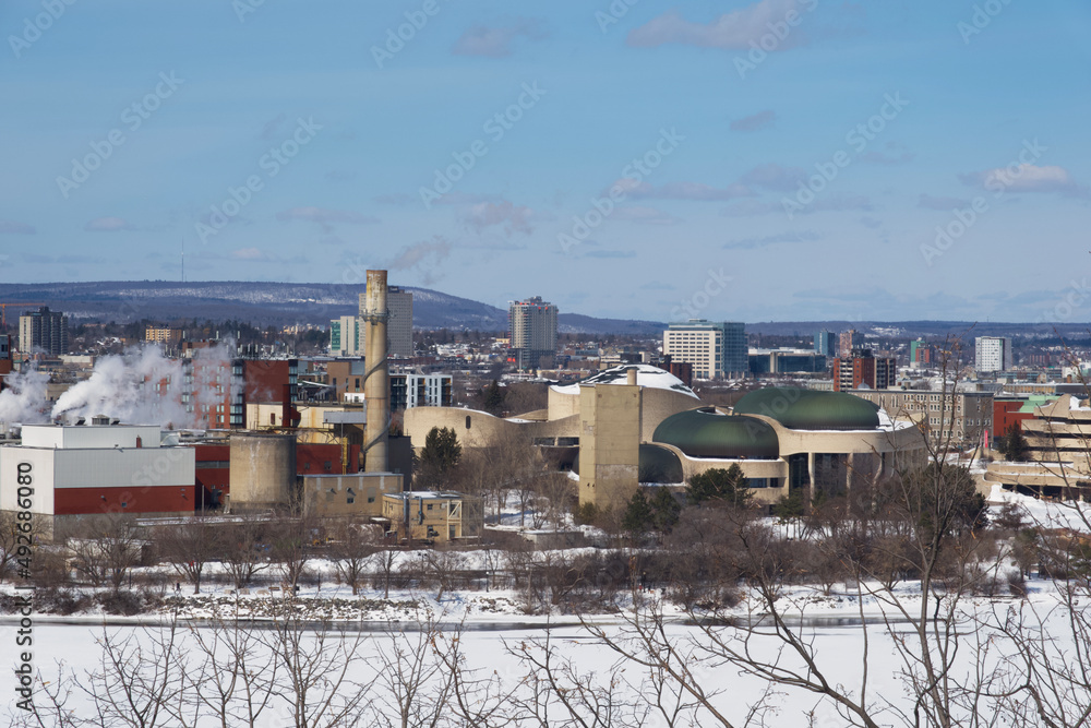 City scape on a sunny day