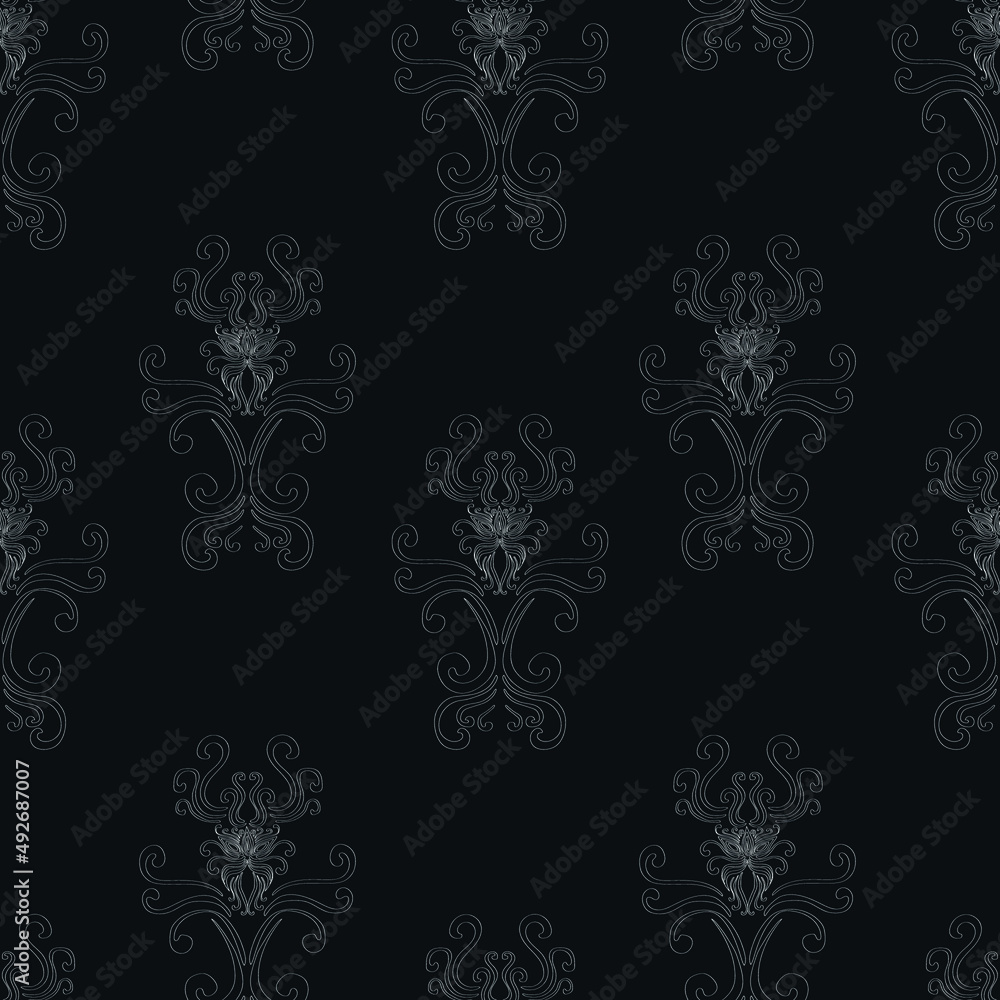 A beautiful seamless pattern. Cute patterns and swirls. Pattern for wallpaper and backgrounds A beautiful seamless pattern. Cute patterns and swirls. Pattern for wallpaper and backgrounds