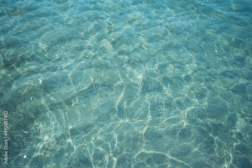 Background shot of aqua sea water surface