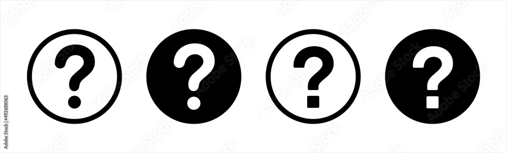 Question mark icon symbol, vector illustration Question mark icon symbol, vector illustration