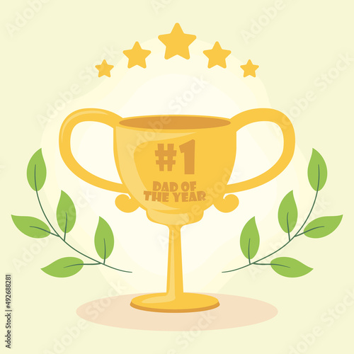 golden dad of the year trophy