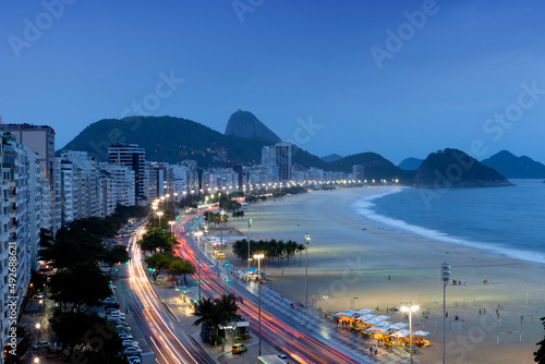 Copacabana Beach at Dusk