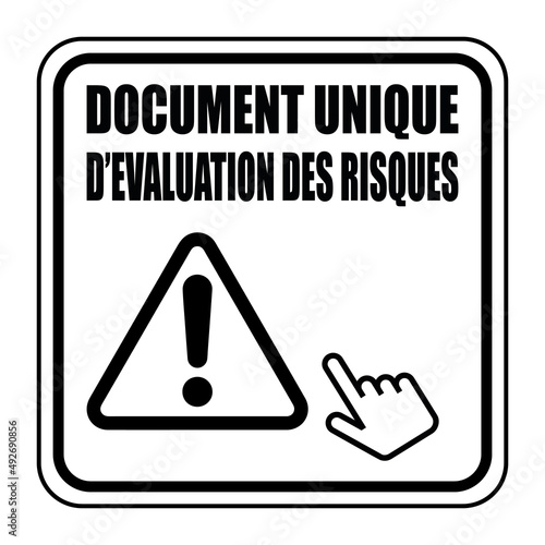Logo document unique d'évaluation des risques.