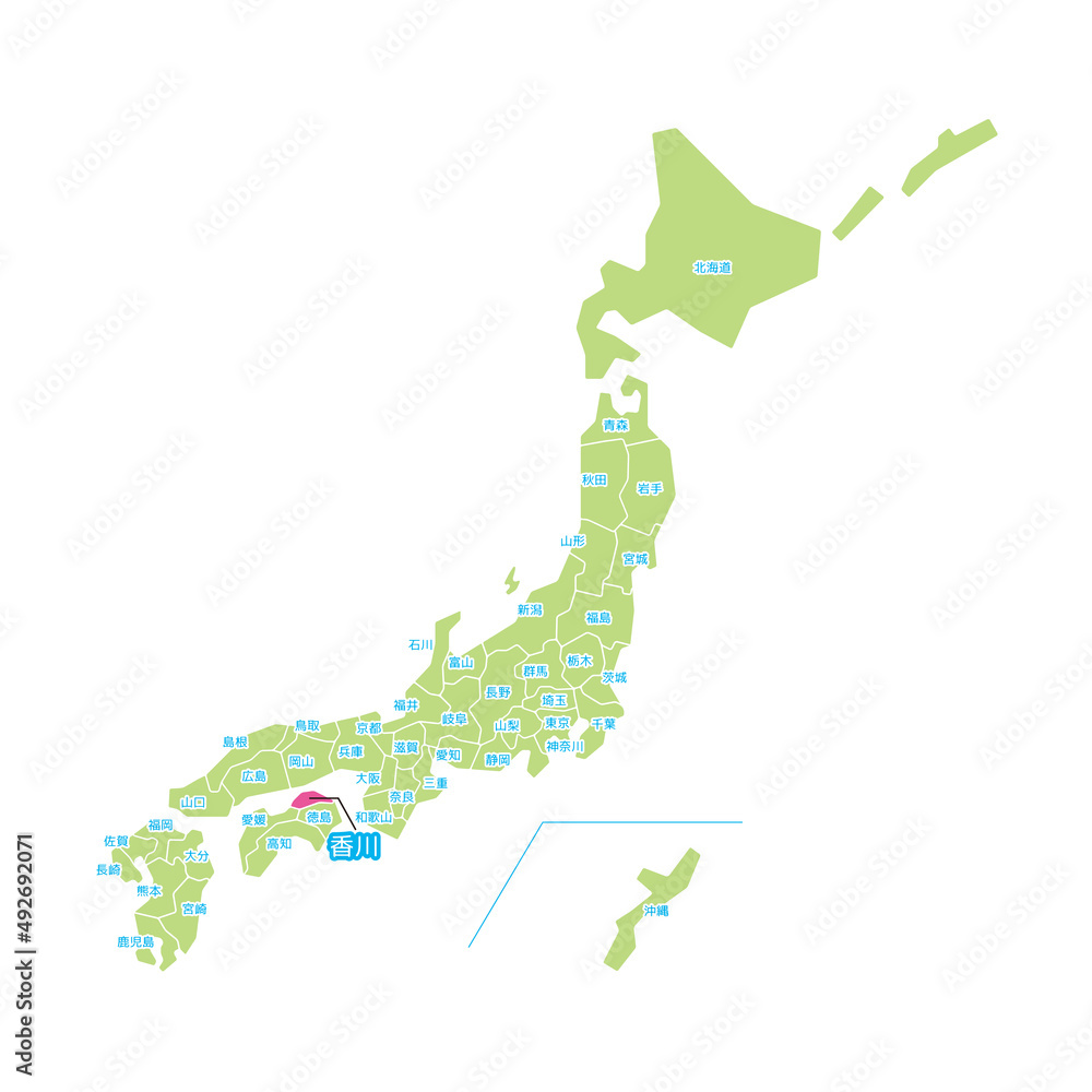香川県　地図