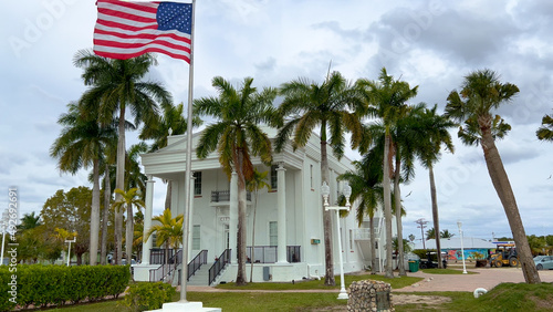 Old City Hall in Everglades City is a historic landmark - travel photography