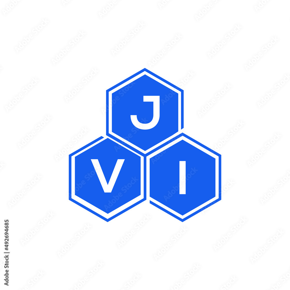 JVI letter logo design on White background. JVI creative initials letter logo concept. JVI letter design. 