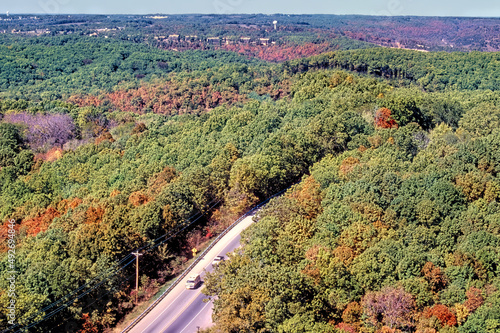 Missouri Highway 76 in the Ozark Mountains photo