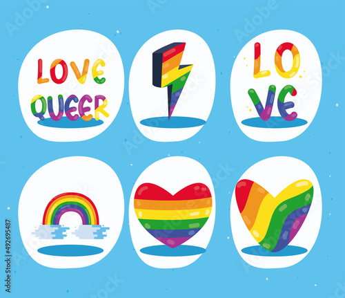 six flats pride lgbtq items