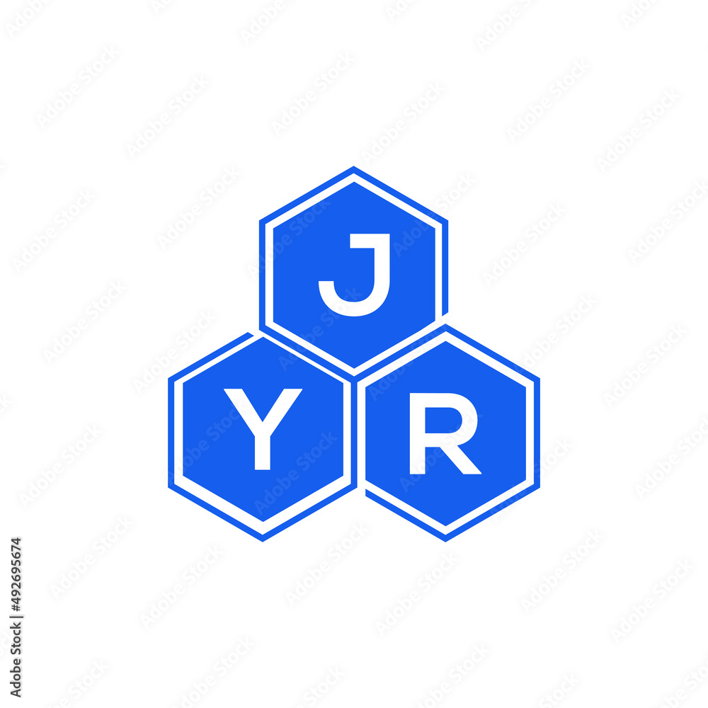 JYR letter logo design on White background. JYR creative initials letter logo concept. JYR letter design. JYR letter logo design on White background. JYR creative initials letter logo concept. JYR letter design.