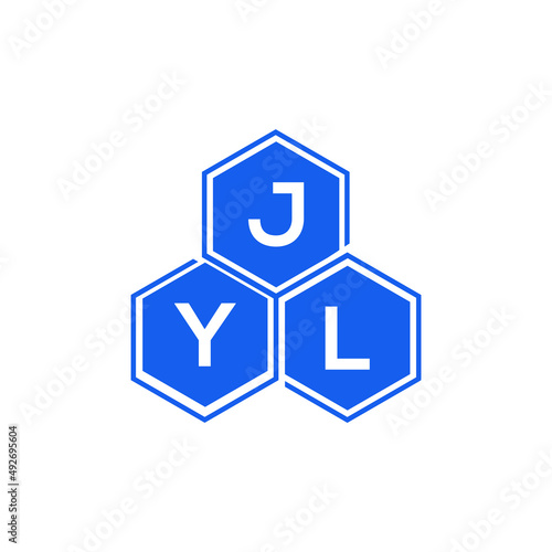 JYL letter logo design on White background. JYL creative initials letter logo concept. JYL letter design. 