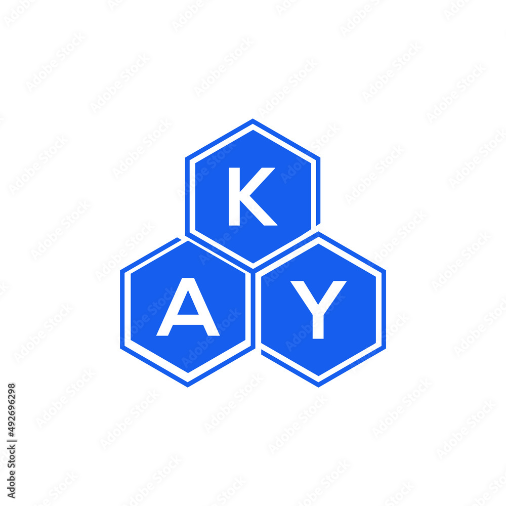 KAY letter logo design on White background. KAY creative initials letter logo concept. KAY letter design. KAY letter logo design on White background. KAY creative initials letter logo concept. KAY letter design.