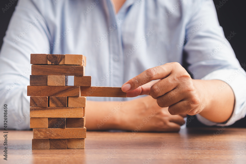 Risk of management and strategy plans for business growth and success concept Risk of management and strategy plans for business growth and success concept