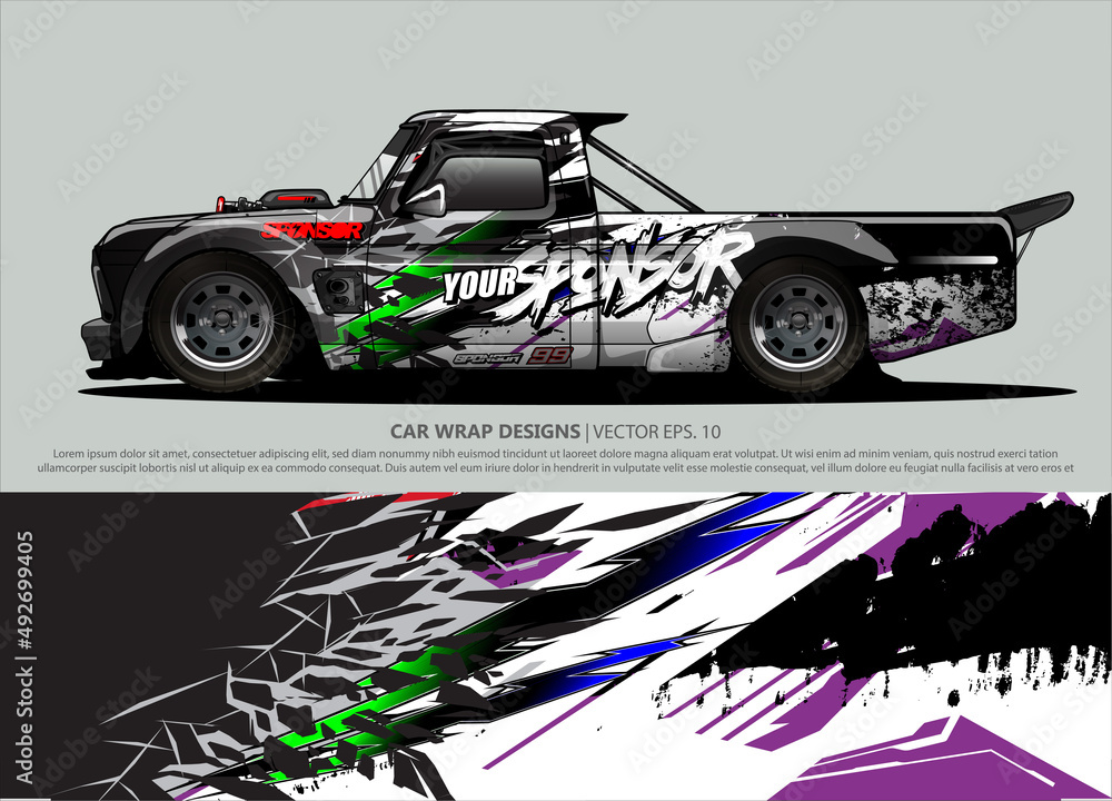 car wrap design. simple lines with abstract background vector concept for vehicle vinyl wrap and automotive decal livery car wrap design. simple lines with abstract background vector concept for vehicle vinyl wrap and automotive decal livery