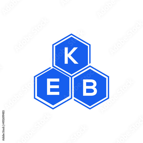 KEB letter logo design on White background. KEB creative initials letter logo concept. KEB letter design. 