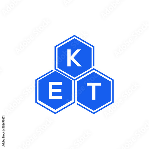 KET letter logo design on White background. KET creative initials letter logo concept. KET letter design. 