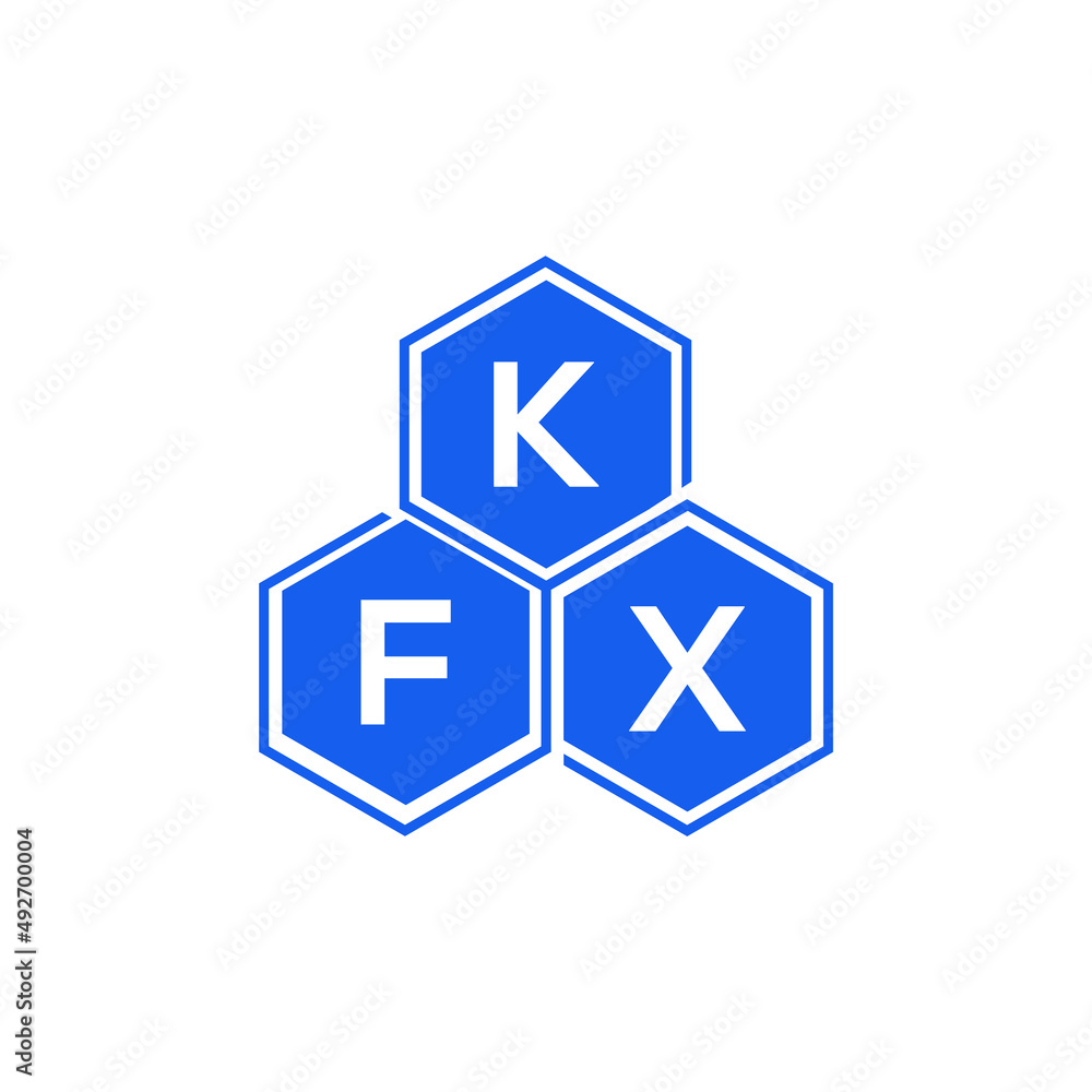 KFX letter logo design on White background. KFX creative initials letter logo concept. KFX letter design. KFX letter logo design on White background. KFX creative initials letter logo concept. KFX letter design.