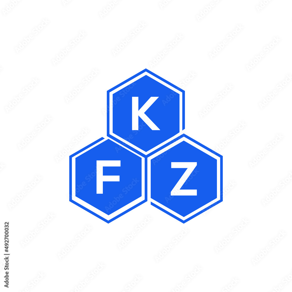 KFZ letter logo design on White background. KFZ creative initials letter logo concept. KFZ letter design. KFZ letter logo design on White background. KFZ creative initials letter logo concept. KFZ letter design.