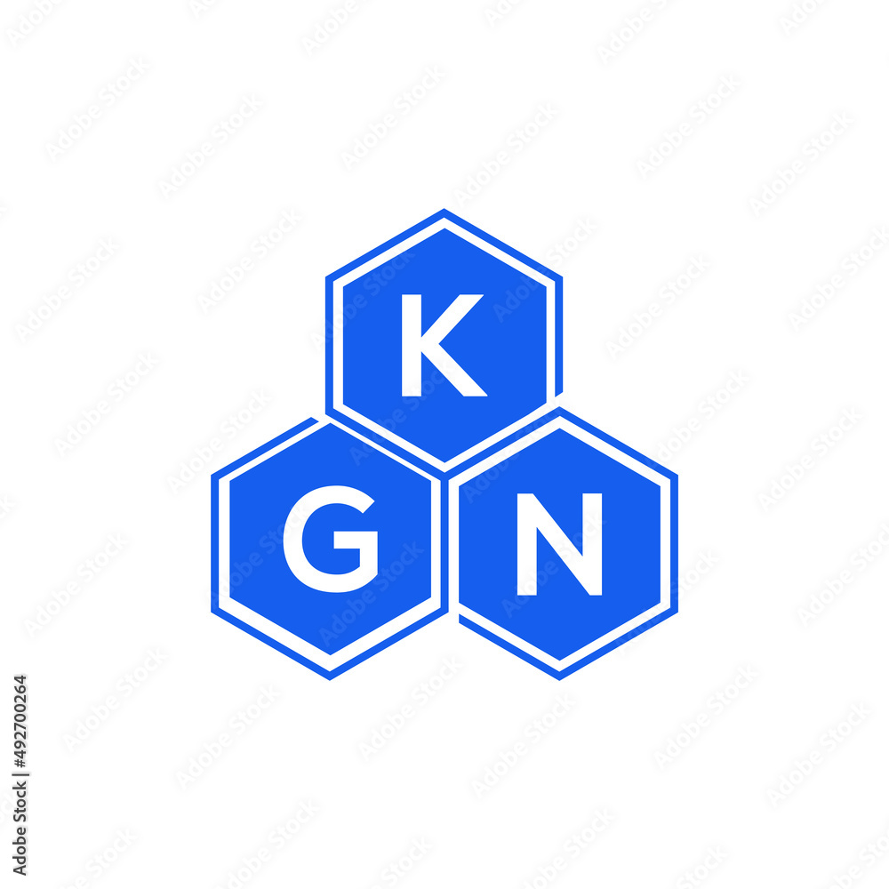 KGN letter logo design on Black background. KGN creative initials letter  logo concept. KGN letter design. Stock Vector | Adobe Stock